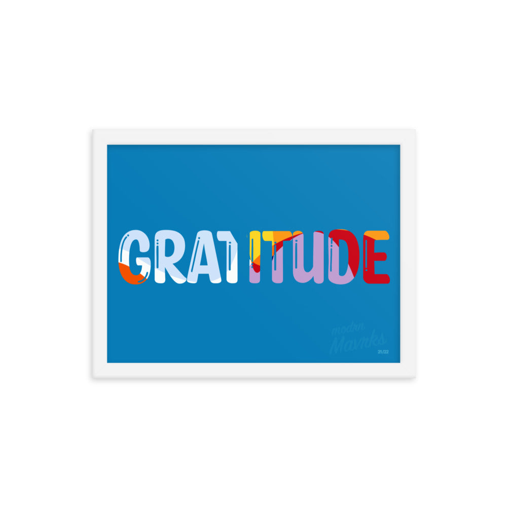 Gratitude print Framed photo paper poster image 7