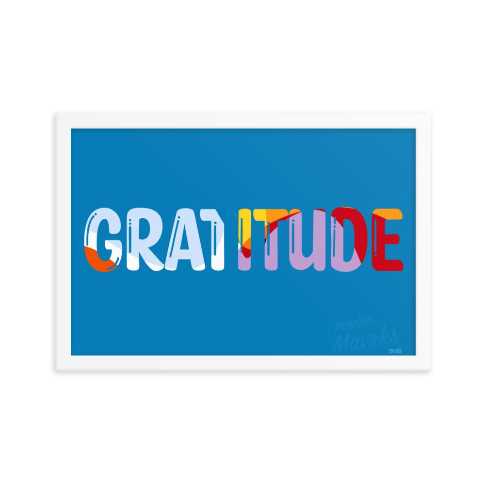Gratitude print Framed photo paper poster image 8