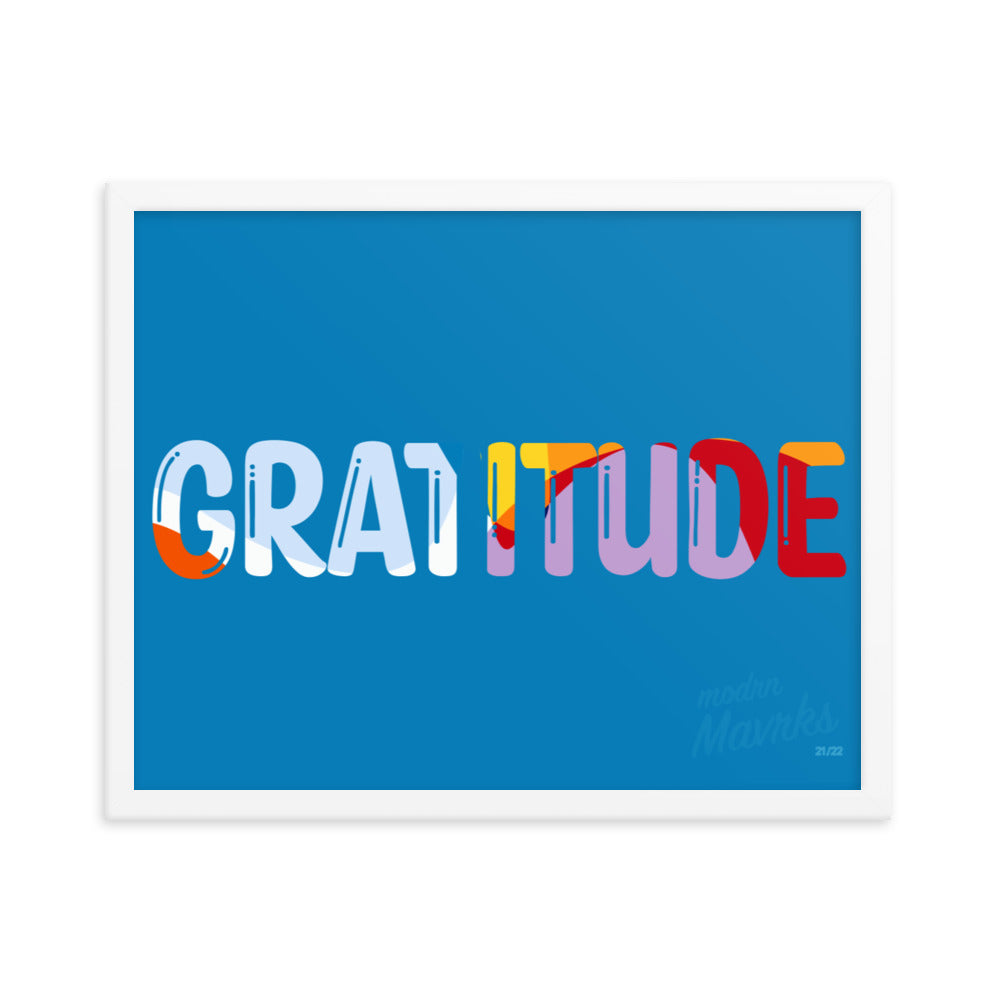 Gratitude print Framed photo paper poster image 9