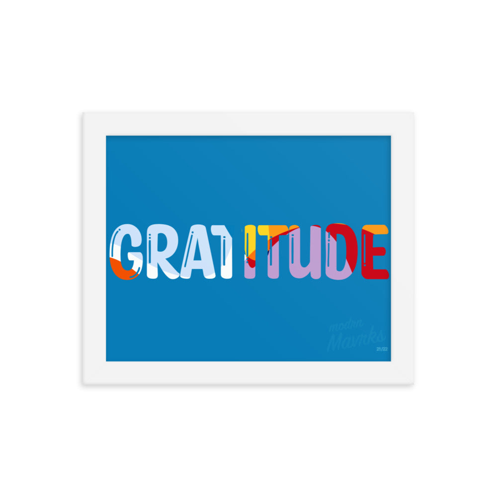Gratitude print Framed photo paper poster image 6