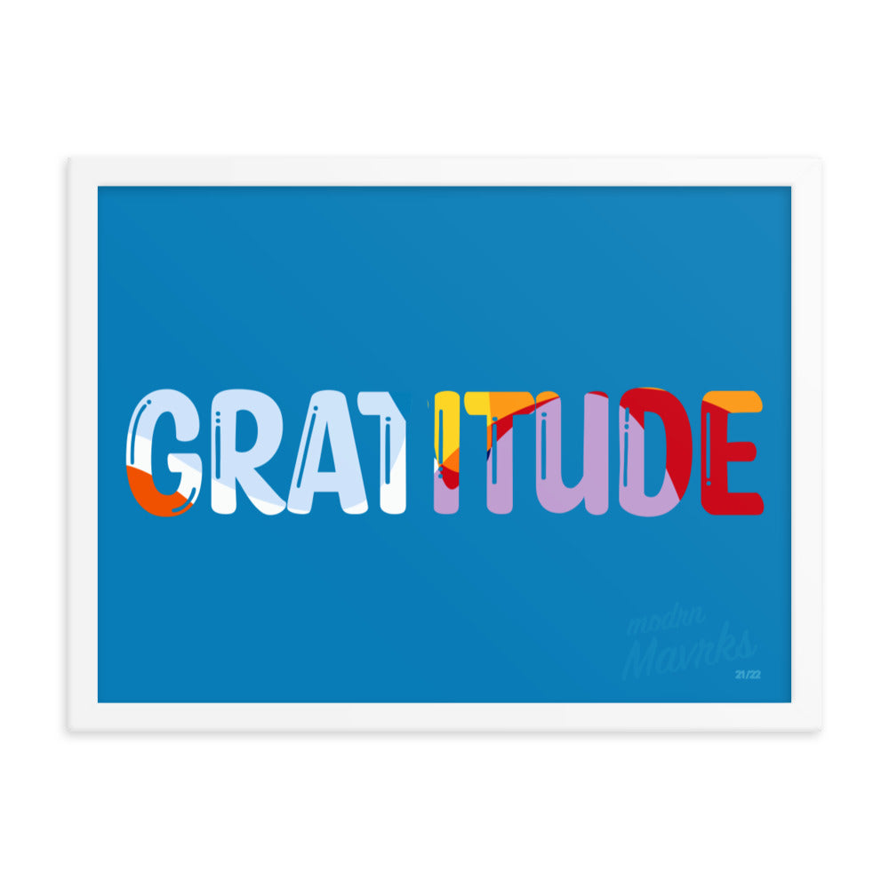 Gratitude print Framed photo paper poster image 10