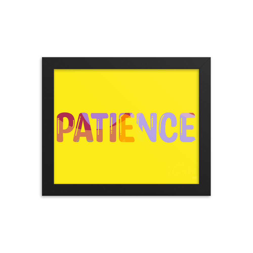 Patience print Framed photo paper poster image 0
