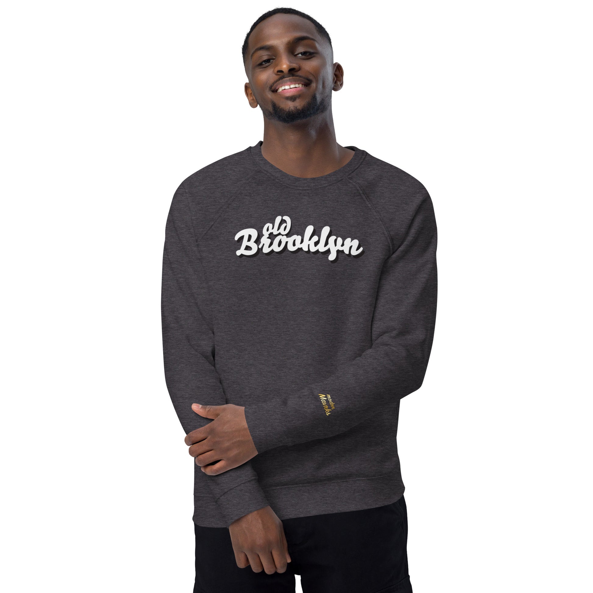 modrn Mavrks "old Brooklyn" Unisex organic raglan sweatshirt image 10