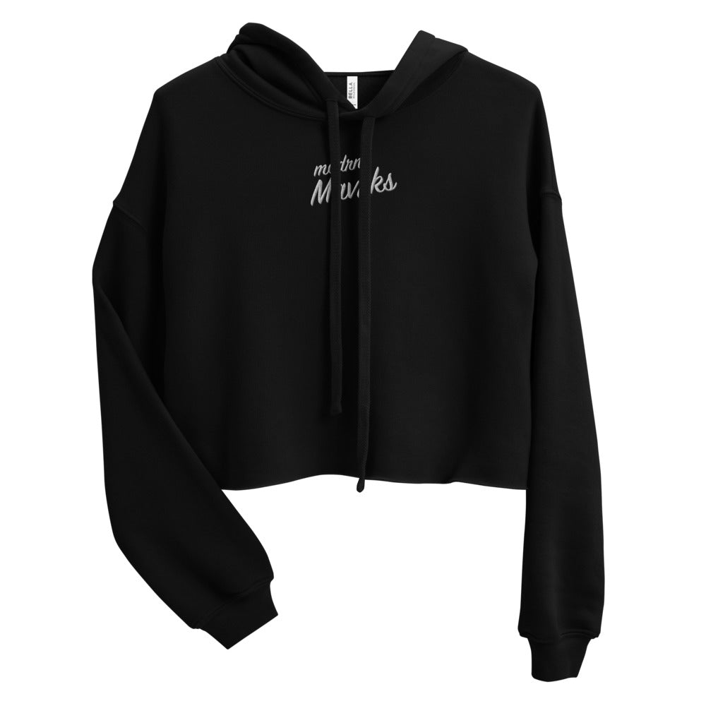 modrn Mavrks Classic Pop Sig embroidered Crop Hoodie image 3