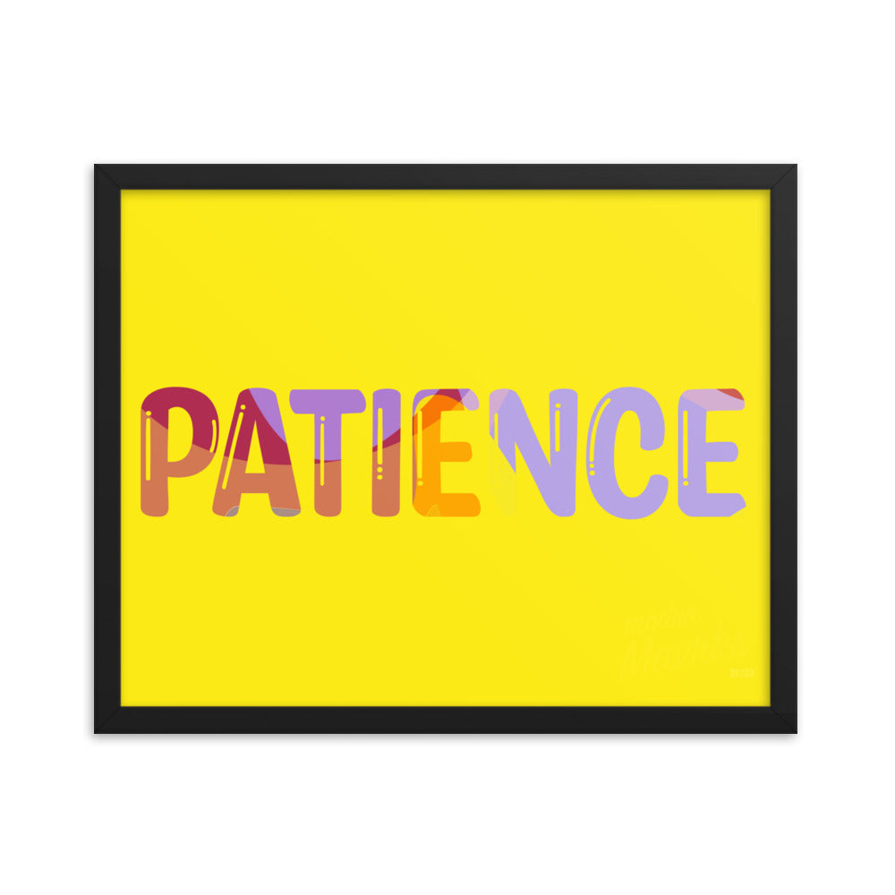 Patience print Framed photo paper poster image 3