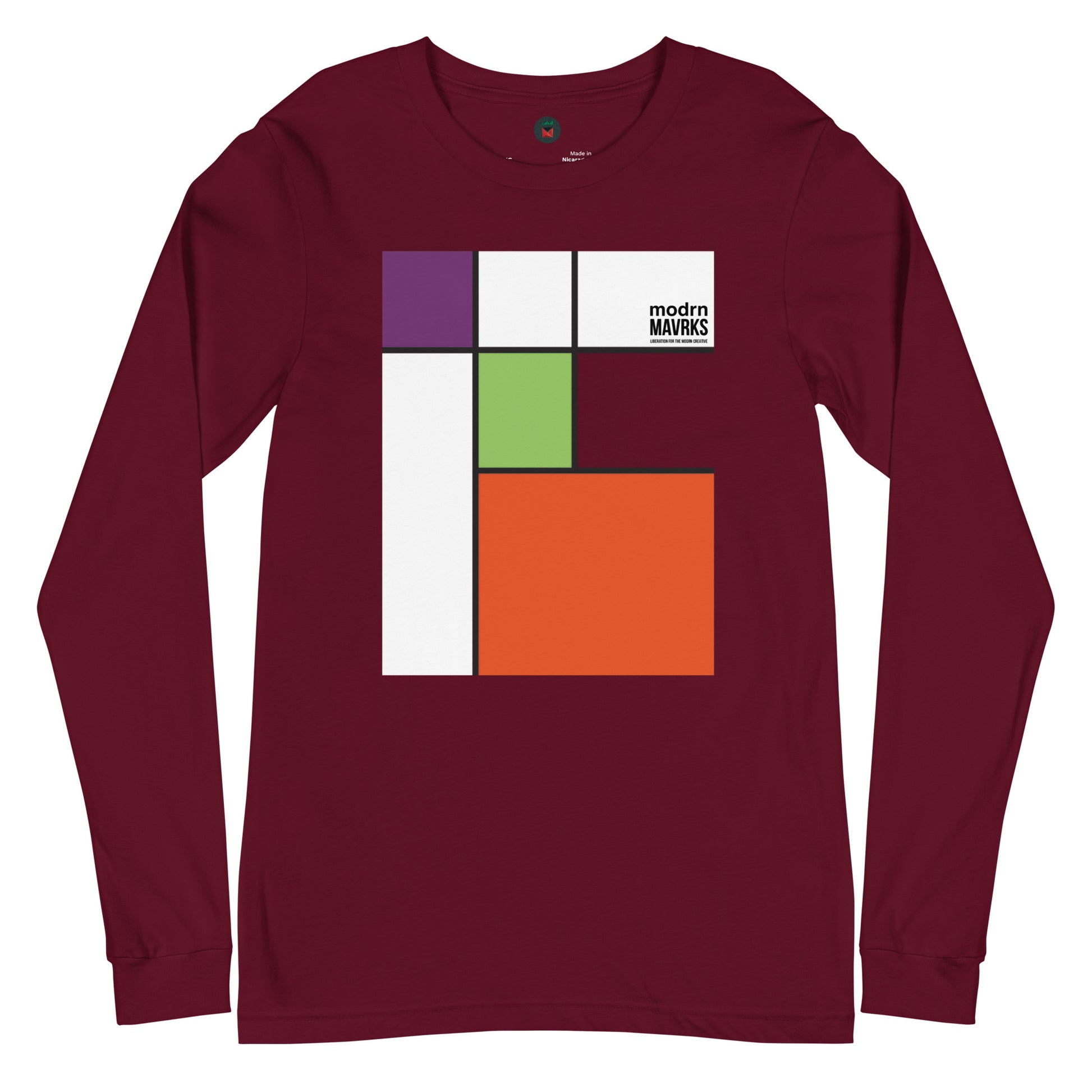 modrn Mavrks "squared"Unisex Long Sleeve Tee image 36