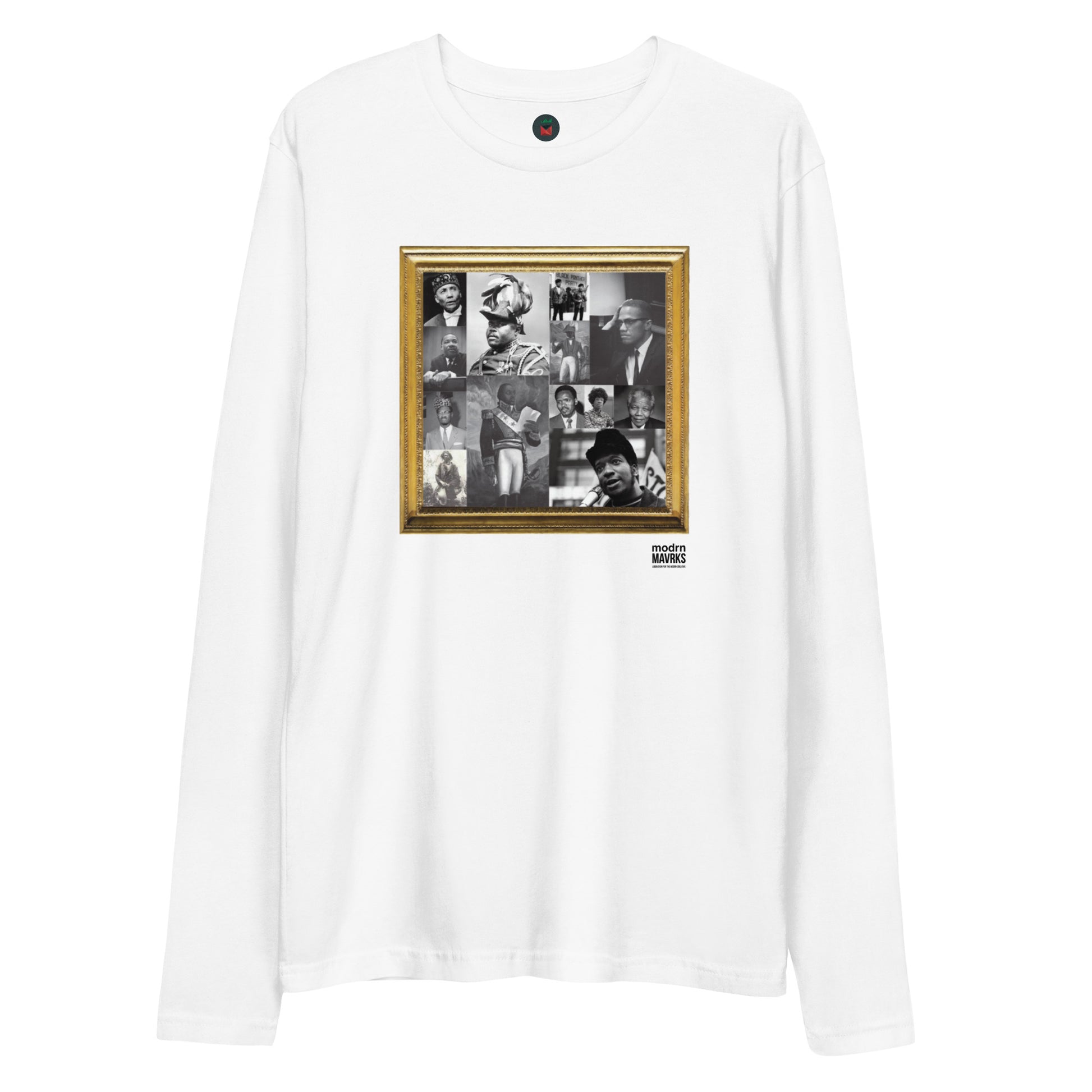 modrn Mavrks "No heroes" Long Sleeve Fitted Crew image 2