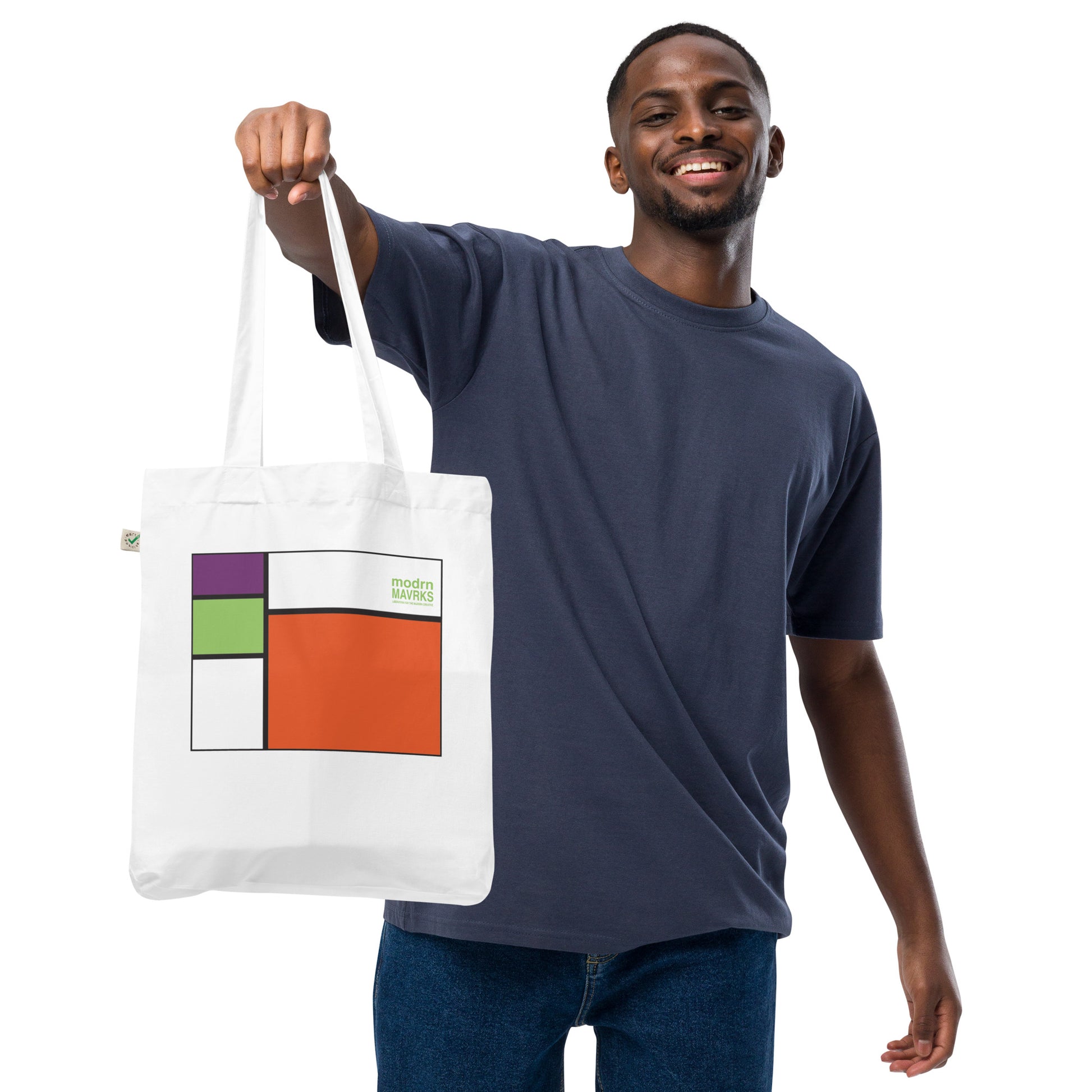 modrn Mavrks "square'd" Organic fashion tote bag image 7