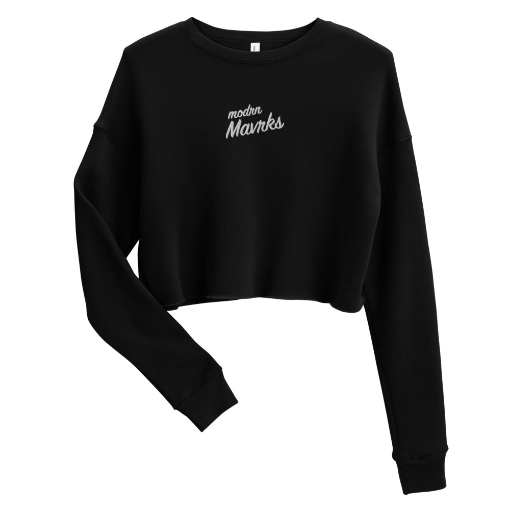modrn mavrks women's "Classic Sig" Crop Sweatshirt image 4