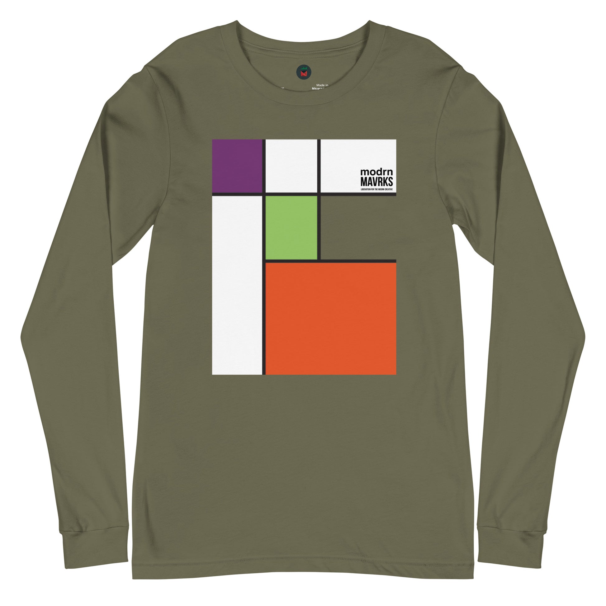 modrn Mavrks "squared"Unisex Long Sleeve Tee image 40