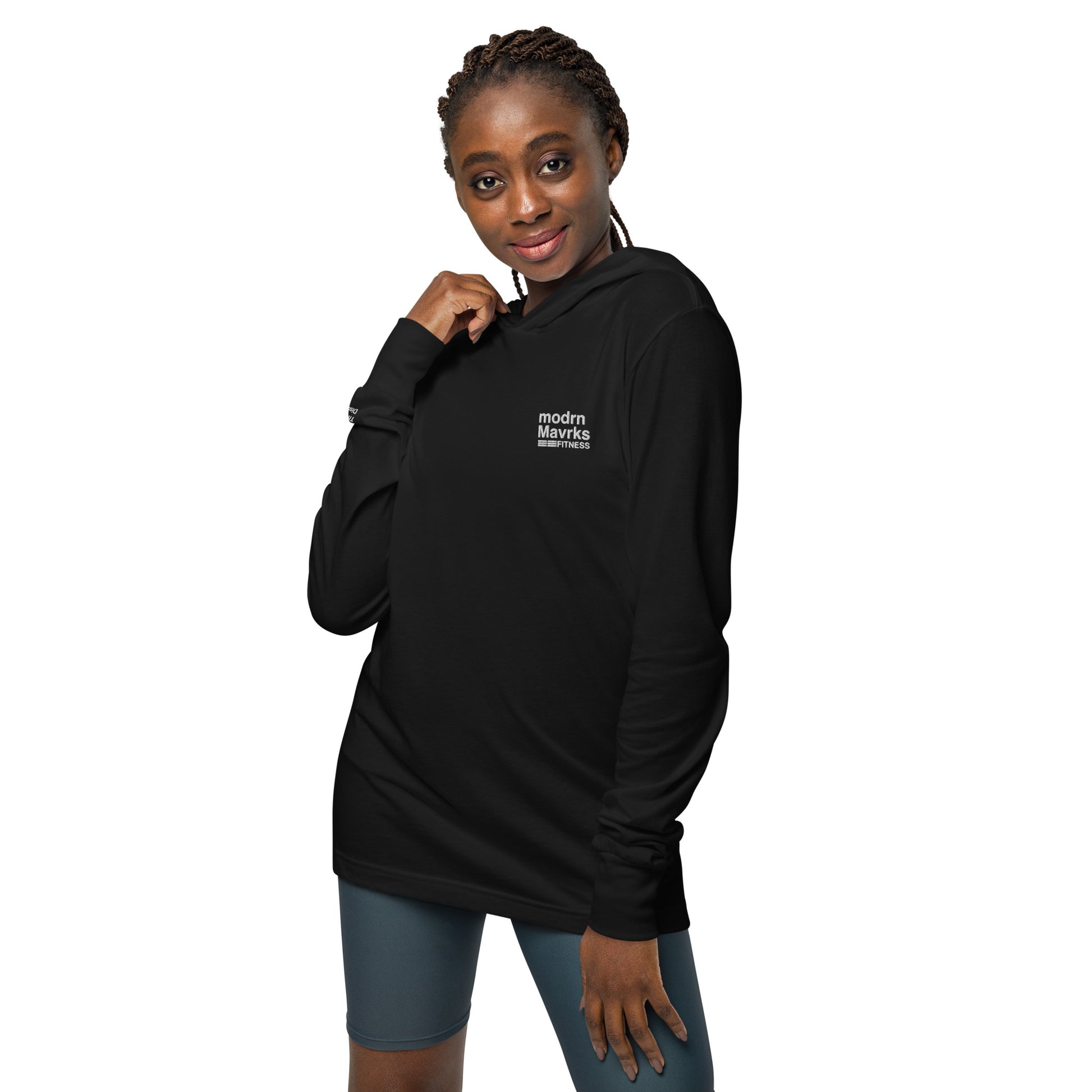 modern Mavrks FITNESS unisex Hooded long-sleeve tee image 4