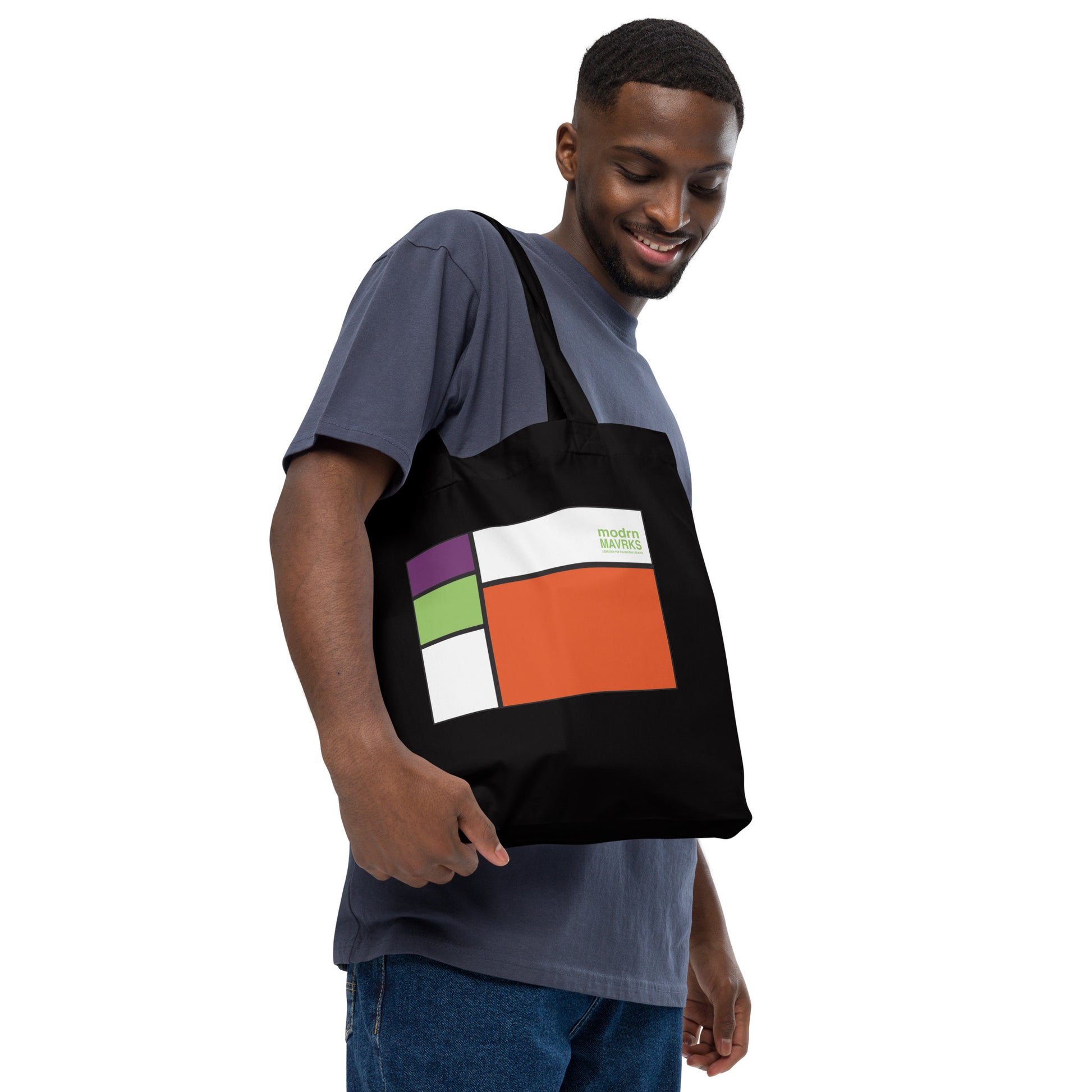 modrn Mavrks "square'd" Organic fashion tote bag image 13