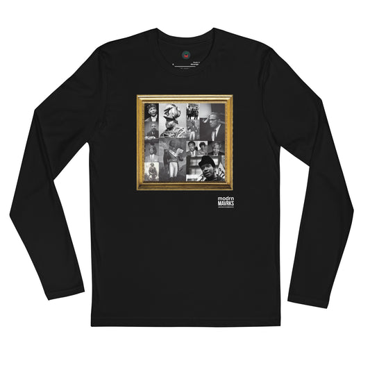modrn Mavrks "No heroes" Long Sleeve Fitted Crew image 0