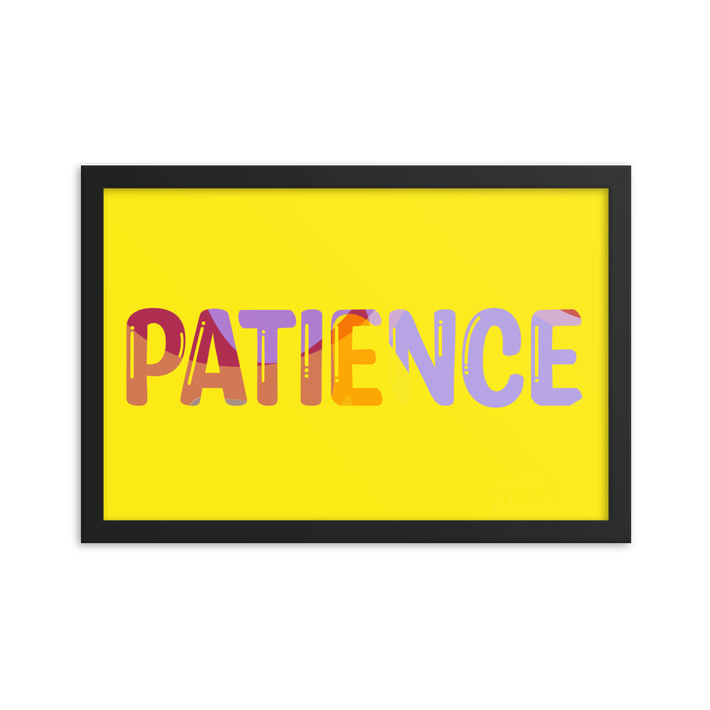 Patience print Framed photo paper poster image 2