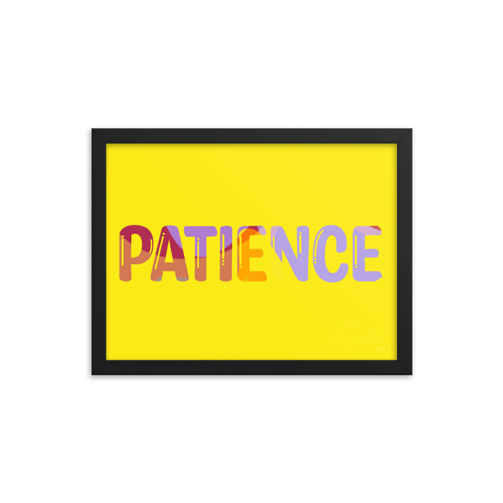 Patience print Framed photo paper poster image 1