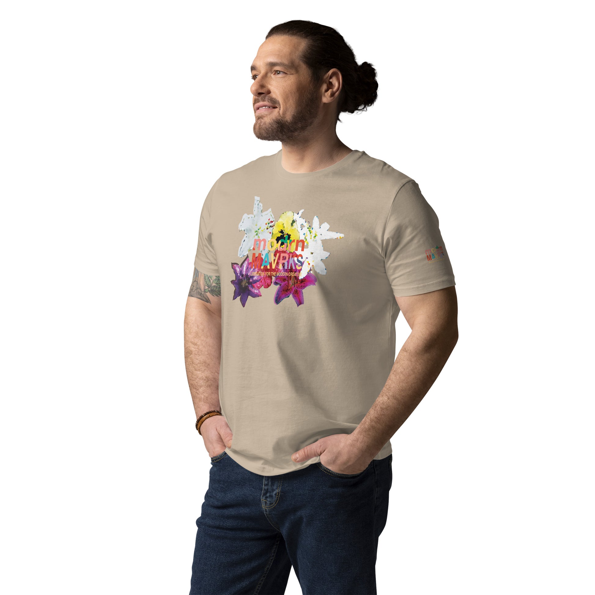 modrn Mavrks Spring Flowers Unisex organic cotton t-shirt image 32