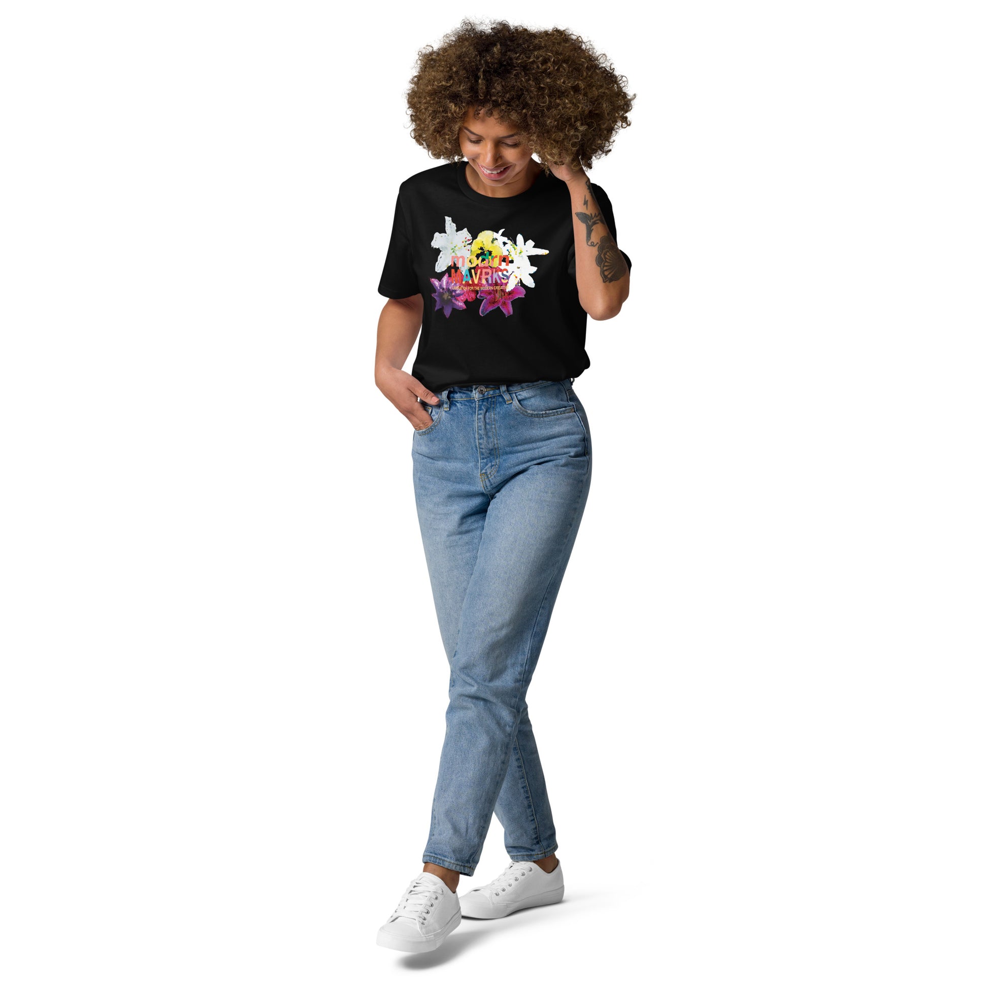 modrn Mavrks Spring Flowers Unisex organic cotton t-shirt image 0