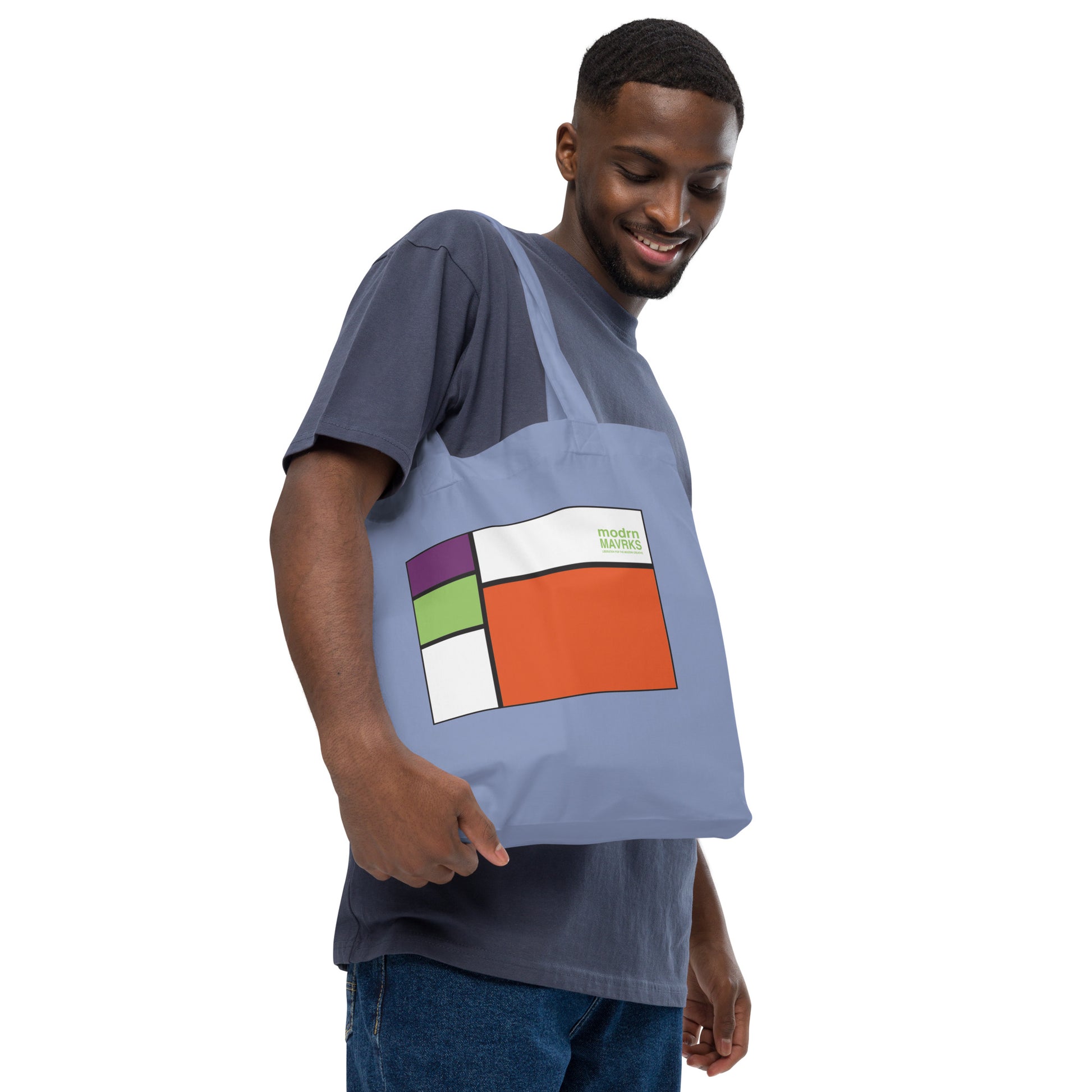 modrn Mavrks "square'd" Organic fashion tote bag image 15