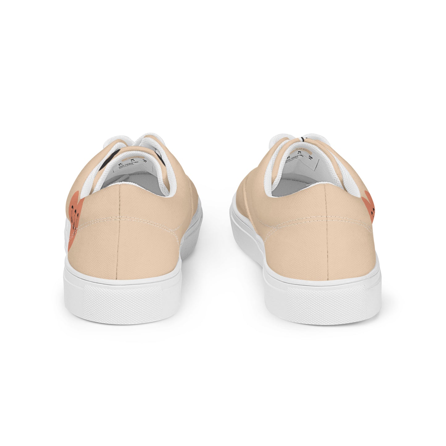 modrn Mavrks haring heart Men’s lace-up canvas shoes image 4