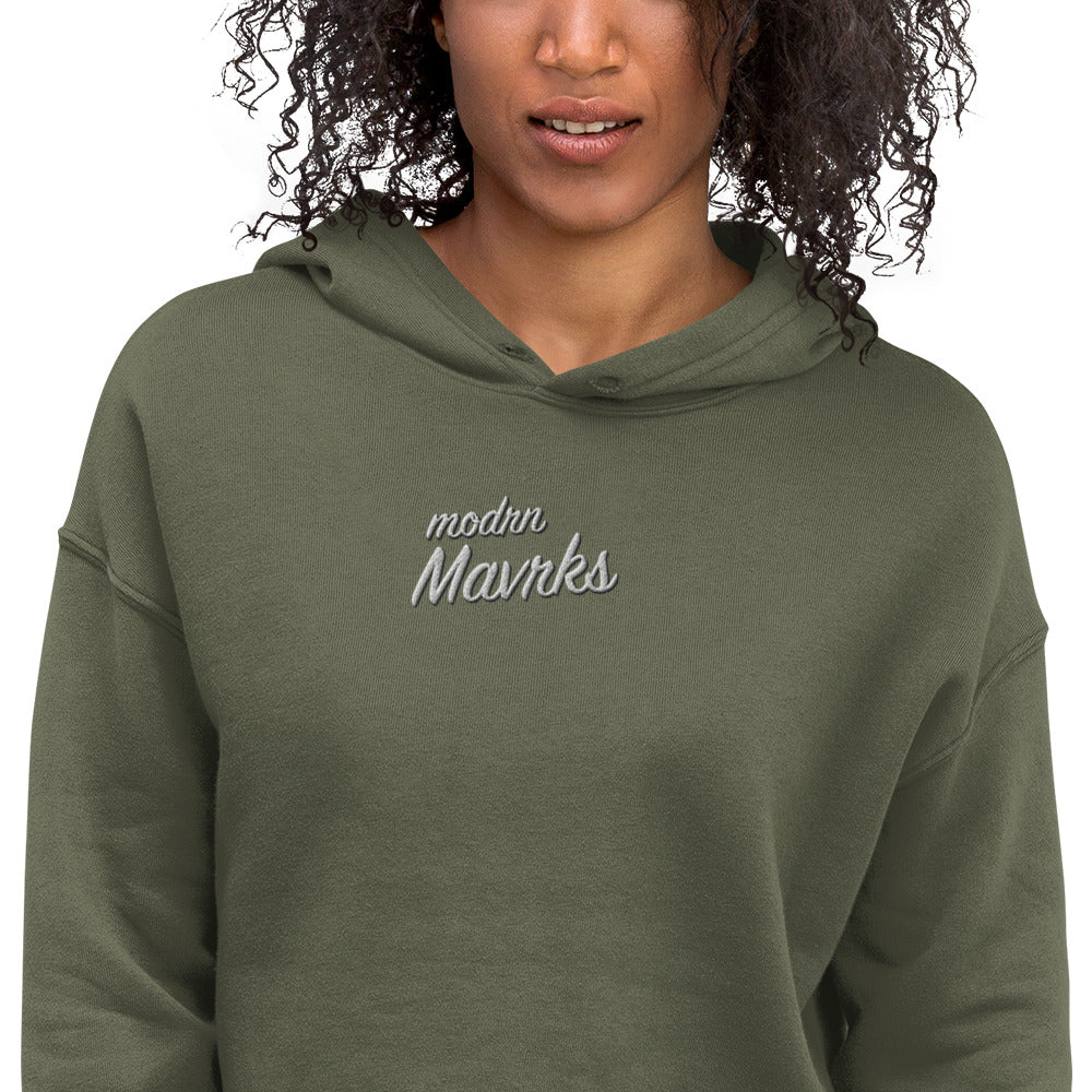 modrn Mavrks Classic Pop Sig embroidered Crop Hoodie image 9