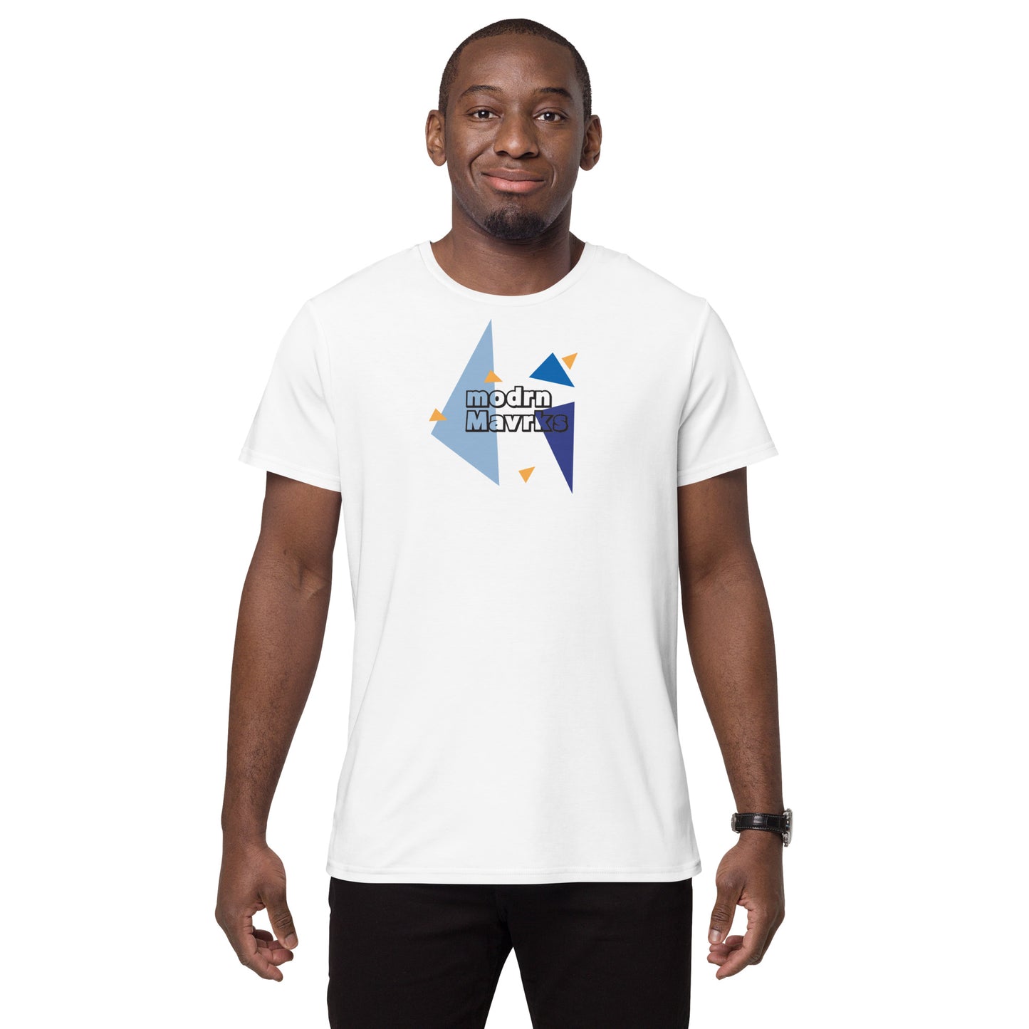 modrn Mavrks Try-Angles Men's premium cotton t-shirt image 5