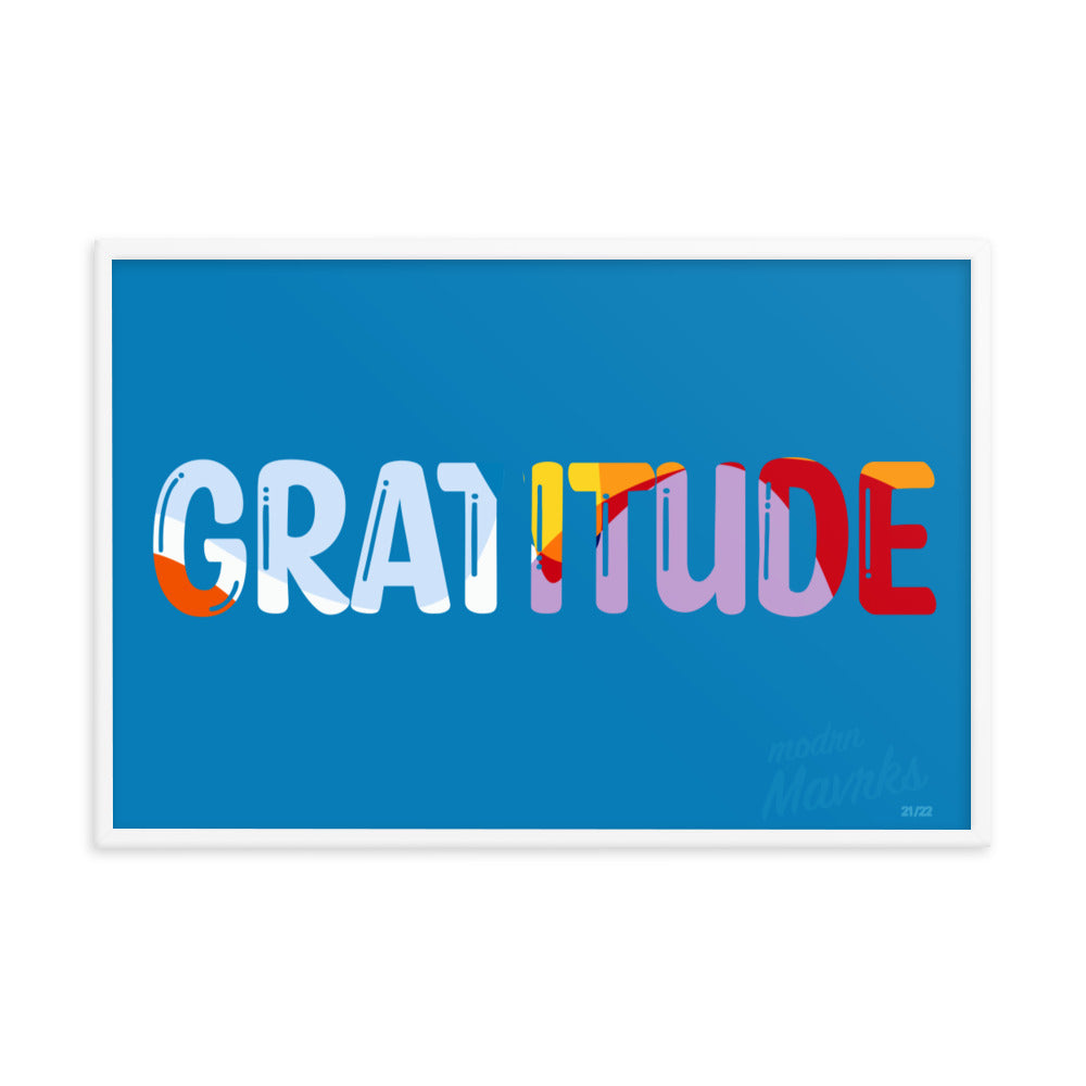 Gratitude print Framed photo paper poster image 11