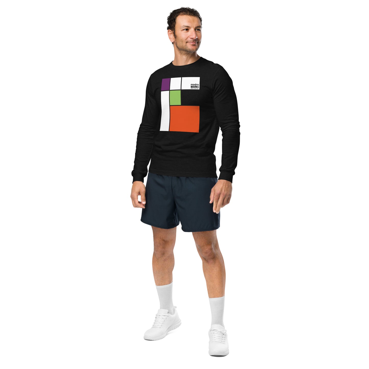 modrn Mavrks "squared"Unisex Long Sleeve Tee image 1