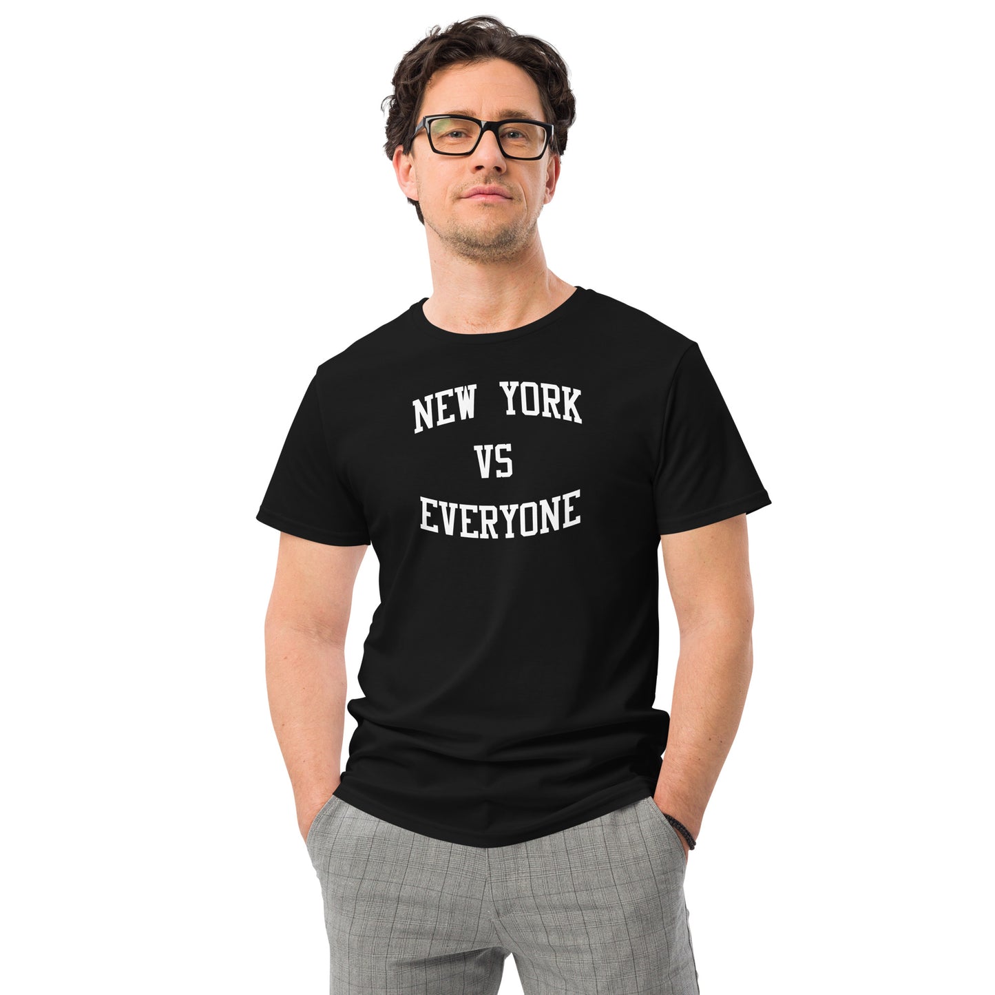 Modrn Mavrks NEW YORK VS EVERYONE Men's premium cotton t-shirt image 4