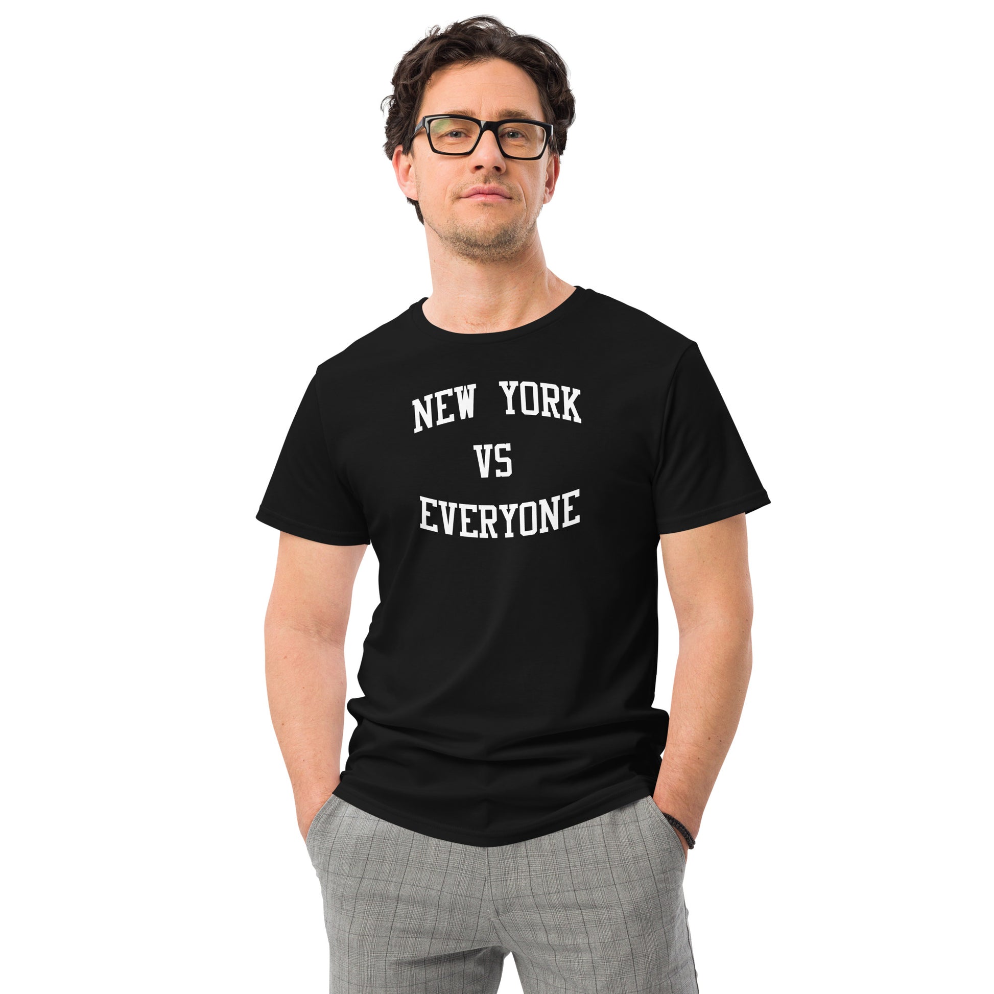 Modrn Mavrks NEW YORK VS EVERYONE Men's premium cotton t-shirt image 4