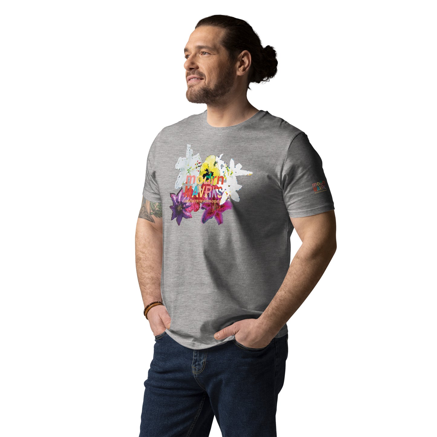modrn Mavrks Spring Flowers Unisex organic cotton t-shirt image 42