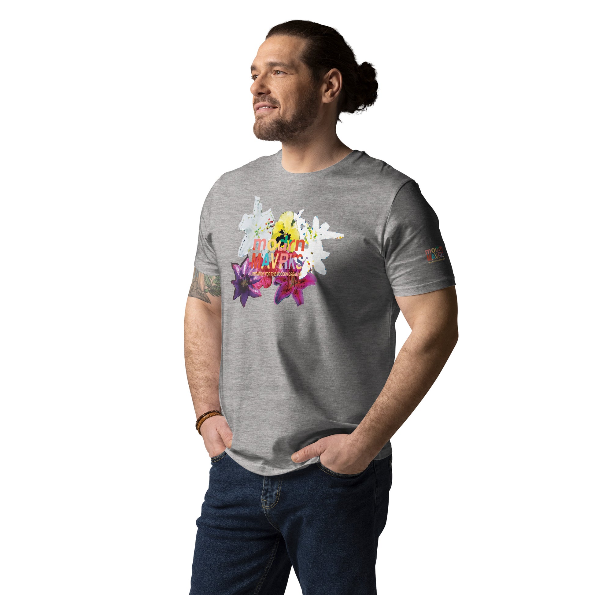 modrn Mavrks Spring Flowers Unisex organic cotton t-shirt image 42