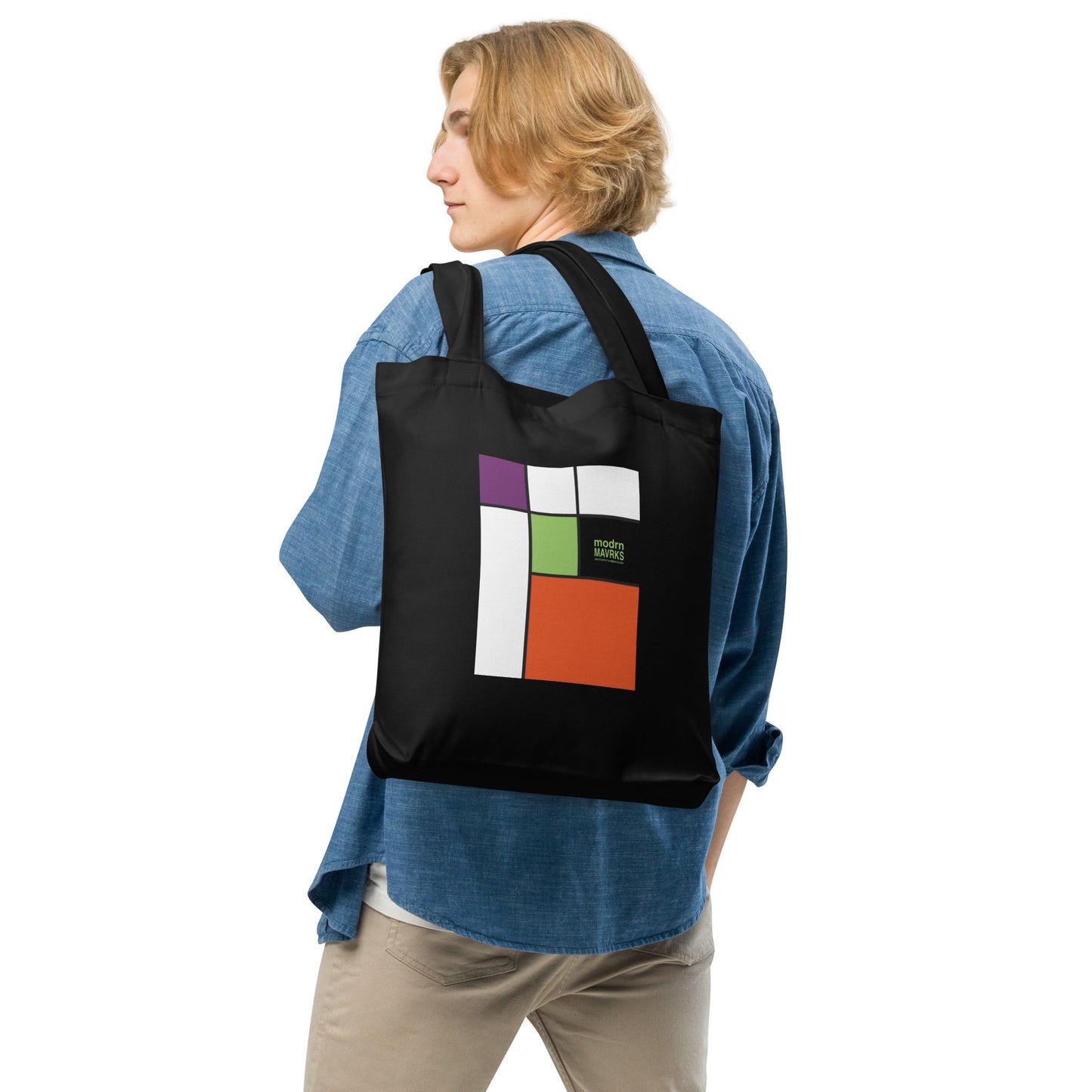 modrn Mavrks "Square'd" Cotton tote bag image 1