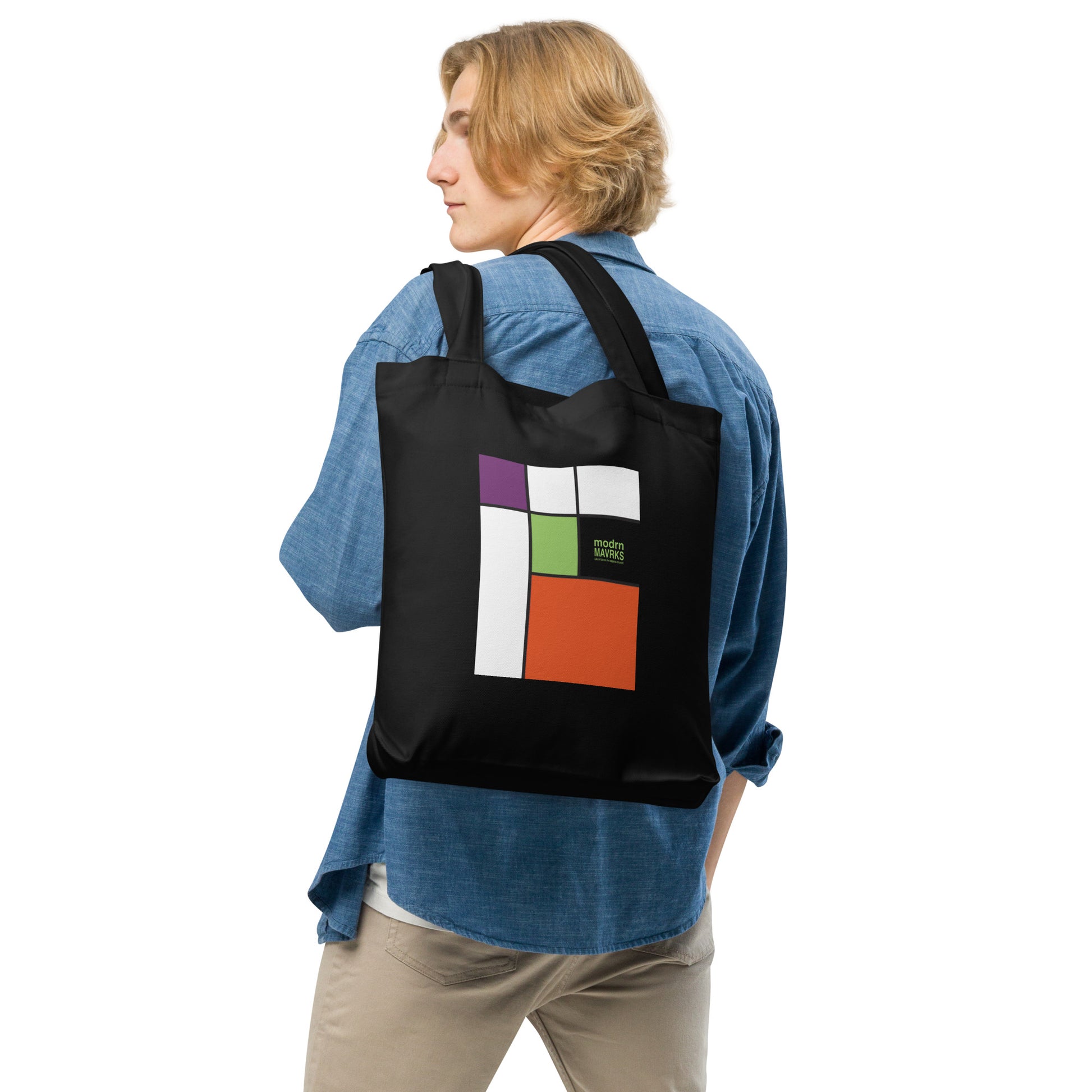 modrn Mavrks "Square'd" Cotton tote bag image 1