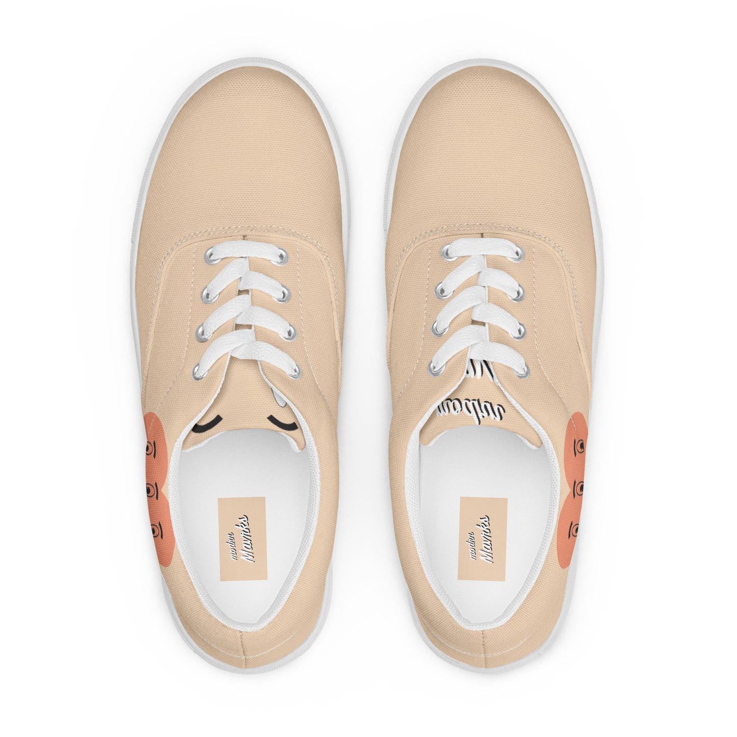 modrn Mavrks haring heart Men’s lace-up canvas shoes image 0