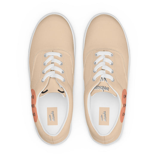 modrn Mavrks haring heart Men’s lace-up canvas shoes image 0