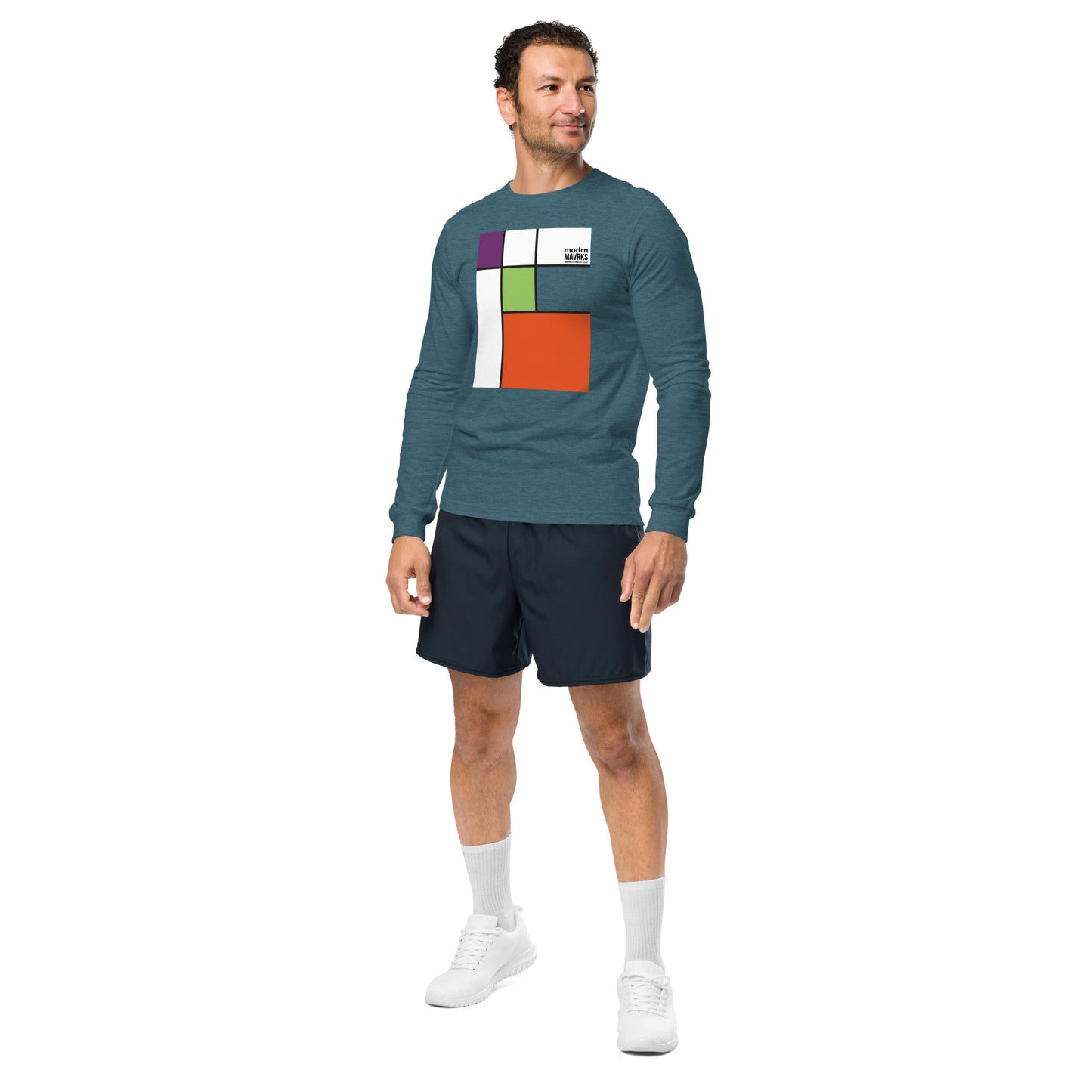 modrn Mavrks "squared"Unisex Long Sleeve Tee image 18