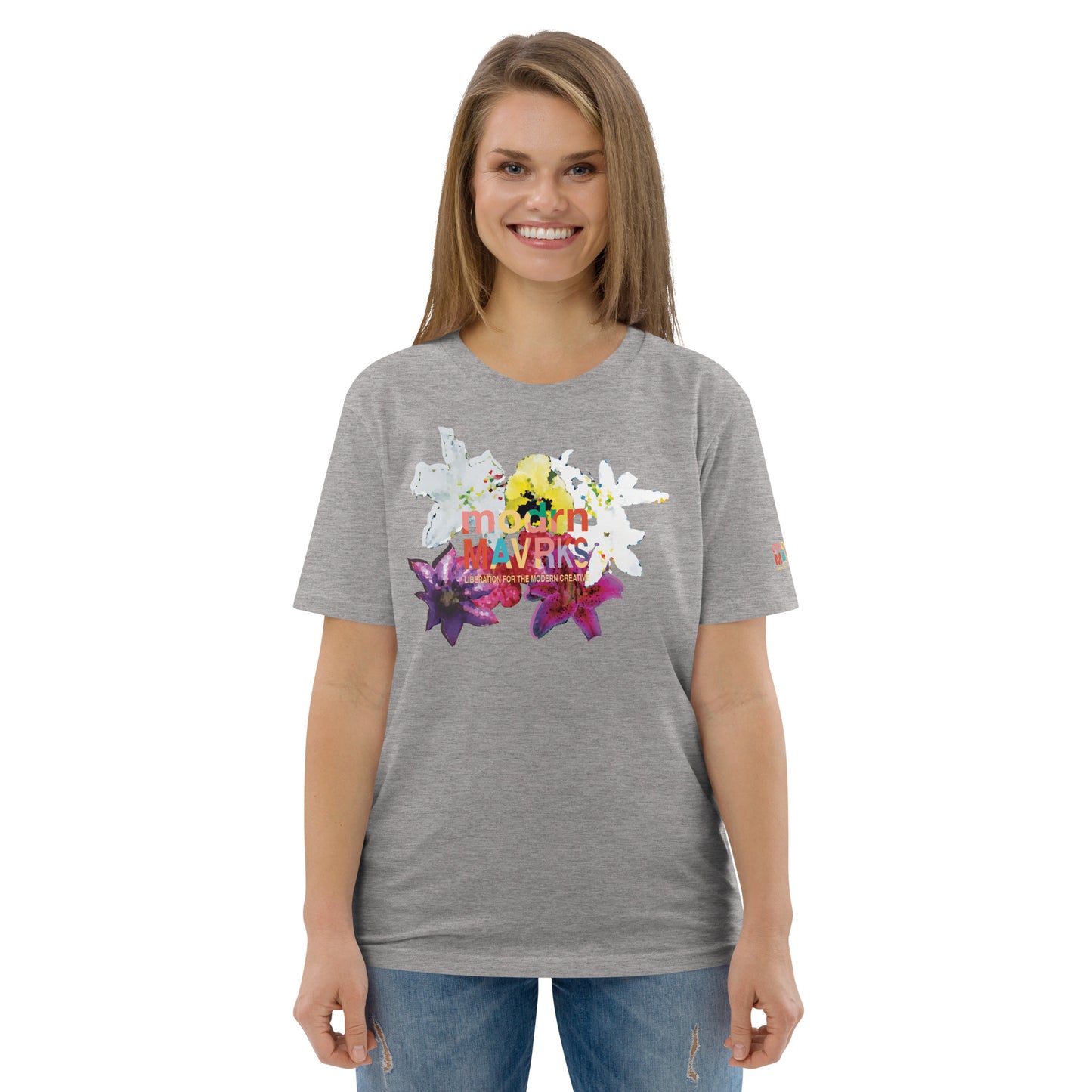 modrn Mavrks Spring Flowers Unisex organic cotton t-shirt image 44