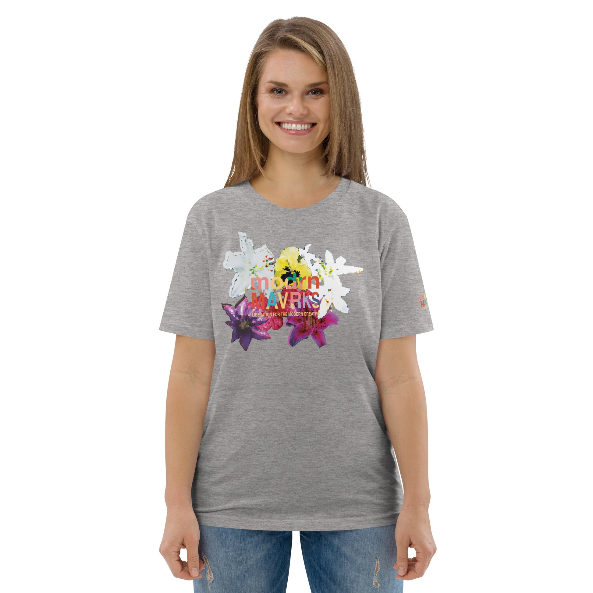 modrn Mavrks Spring Flowers Unisex organic cotton t-shirt image 44