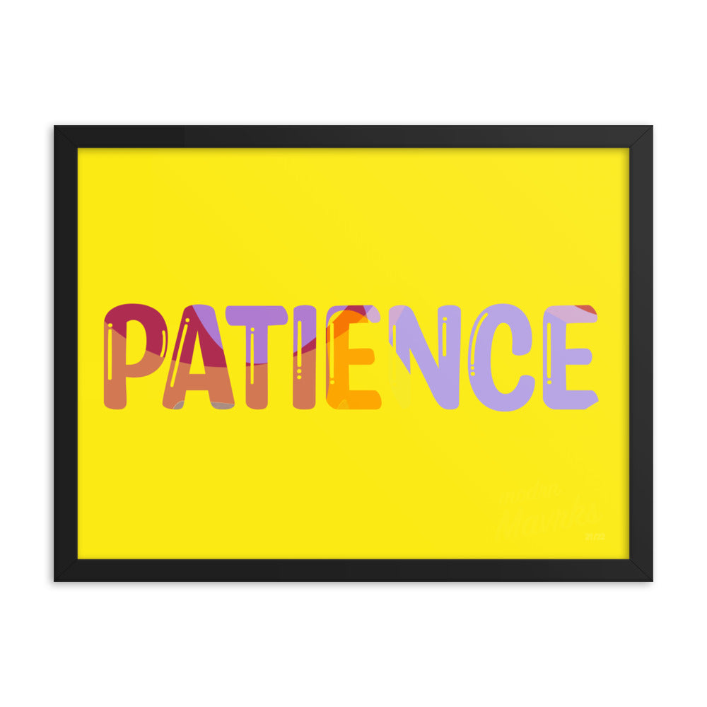 Patience print Framed photo paper poster image 4