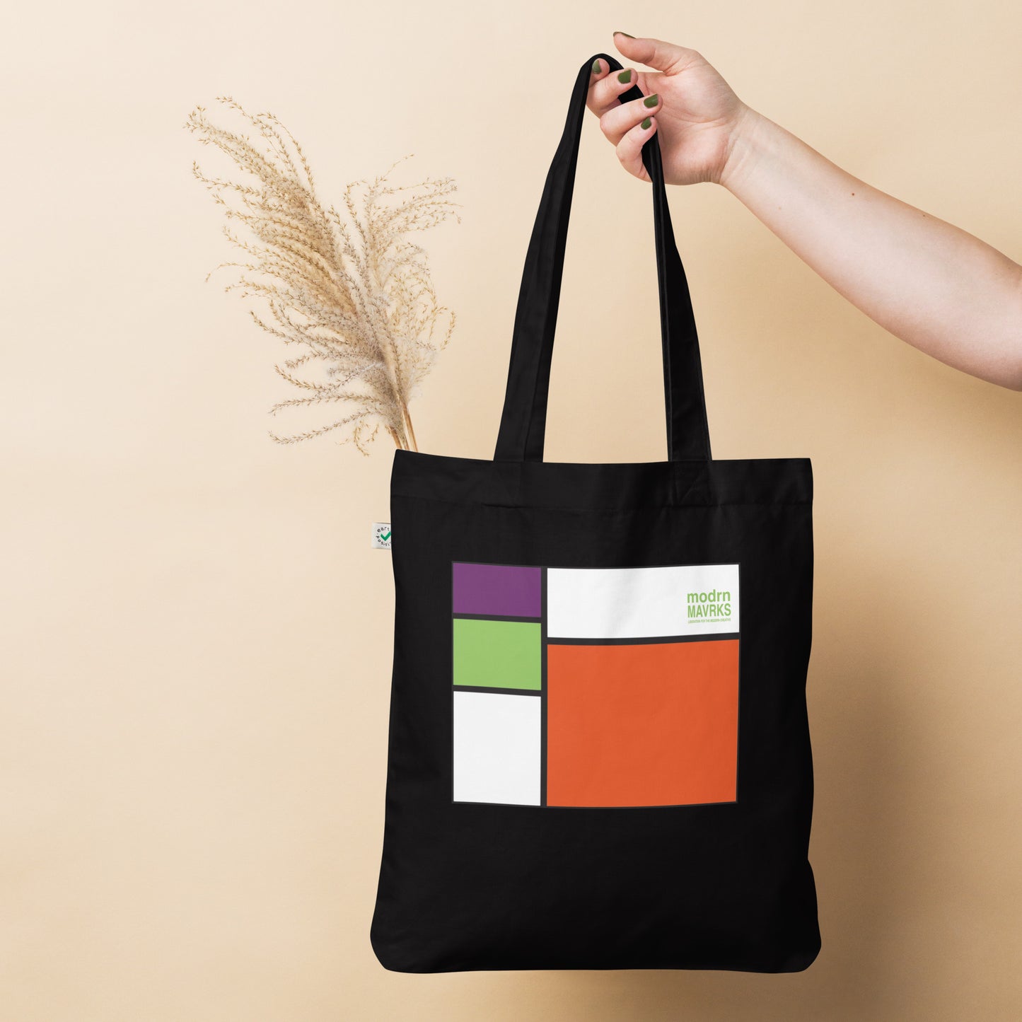 modrn Mavrks "square'd" Organic fashion tote bag image 5