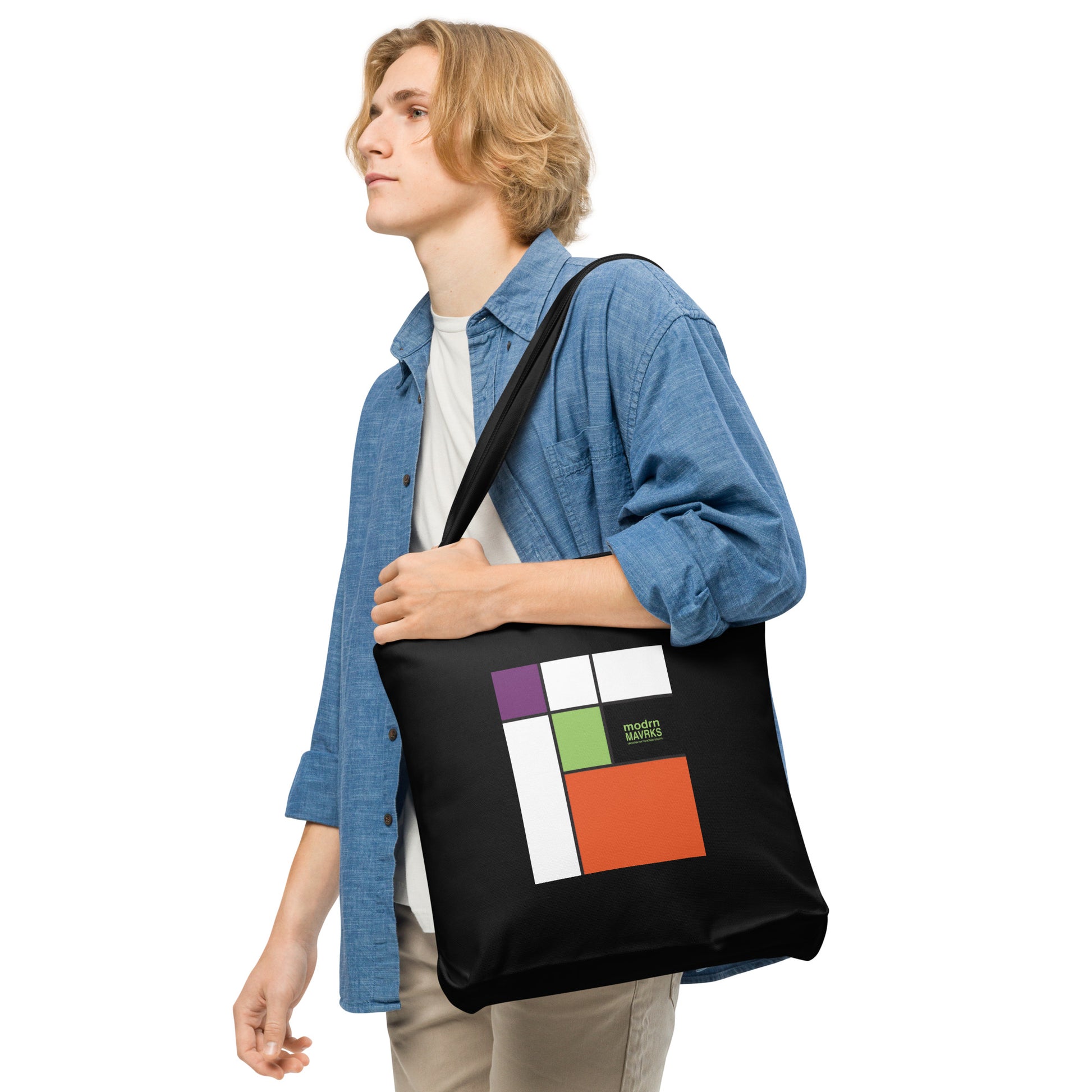 modrn Mavrks "Square'd" Cotton tote bag image 3