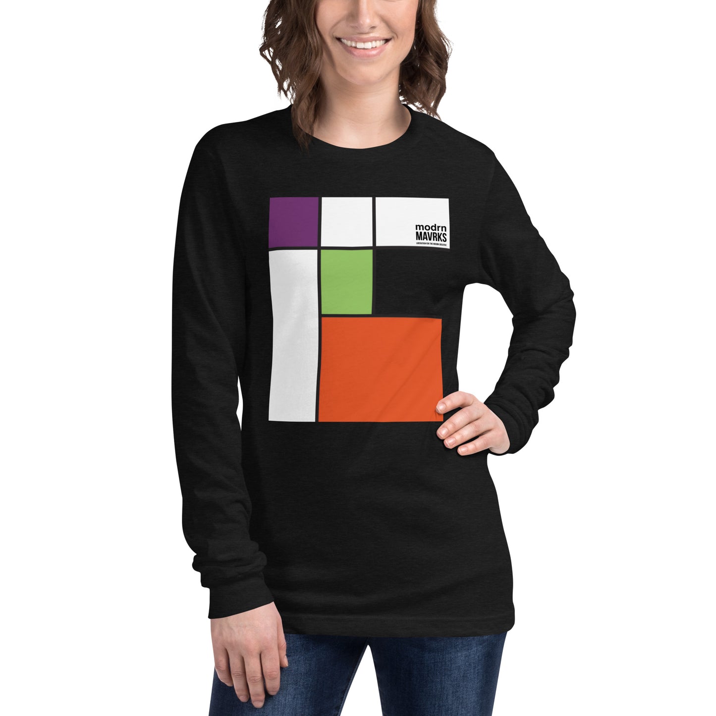 modrn Mavrks "squared"Unisex Long Sleeve Tee image 33
