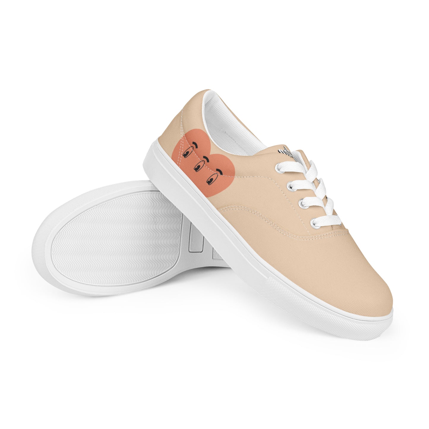 modrn Mavrks haring heart Men’s lace-up canvas shoes image 7