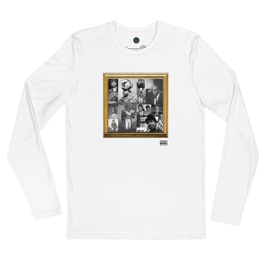 modrn Mavrks "No heroes" Long Sleeve Fitted Crew image 0