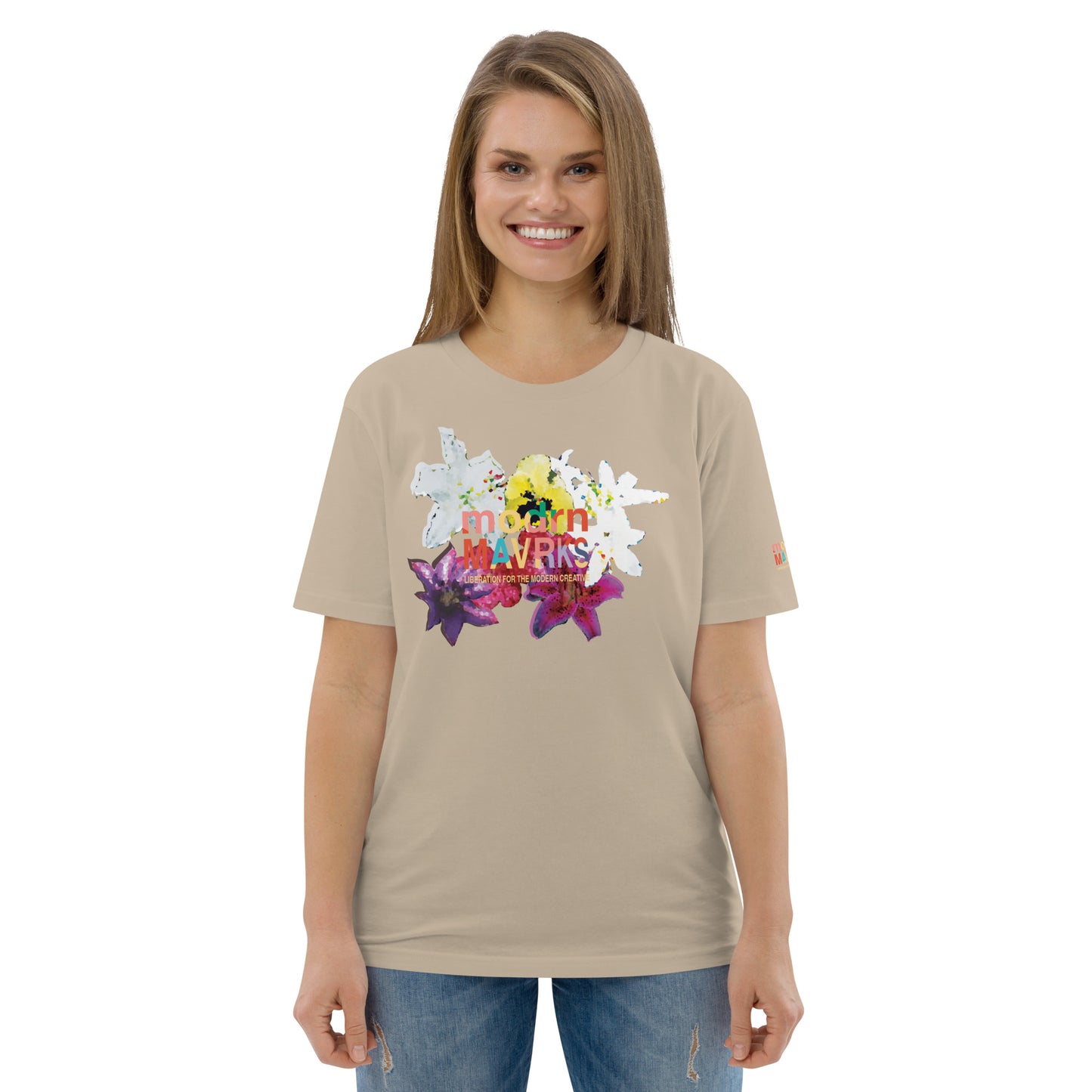 modrn Mavrks Spring Flowers Unisex organic cotton t-shirt image 33