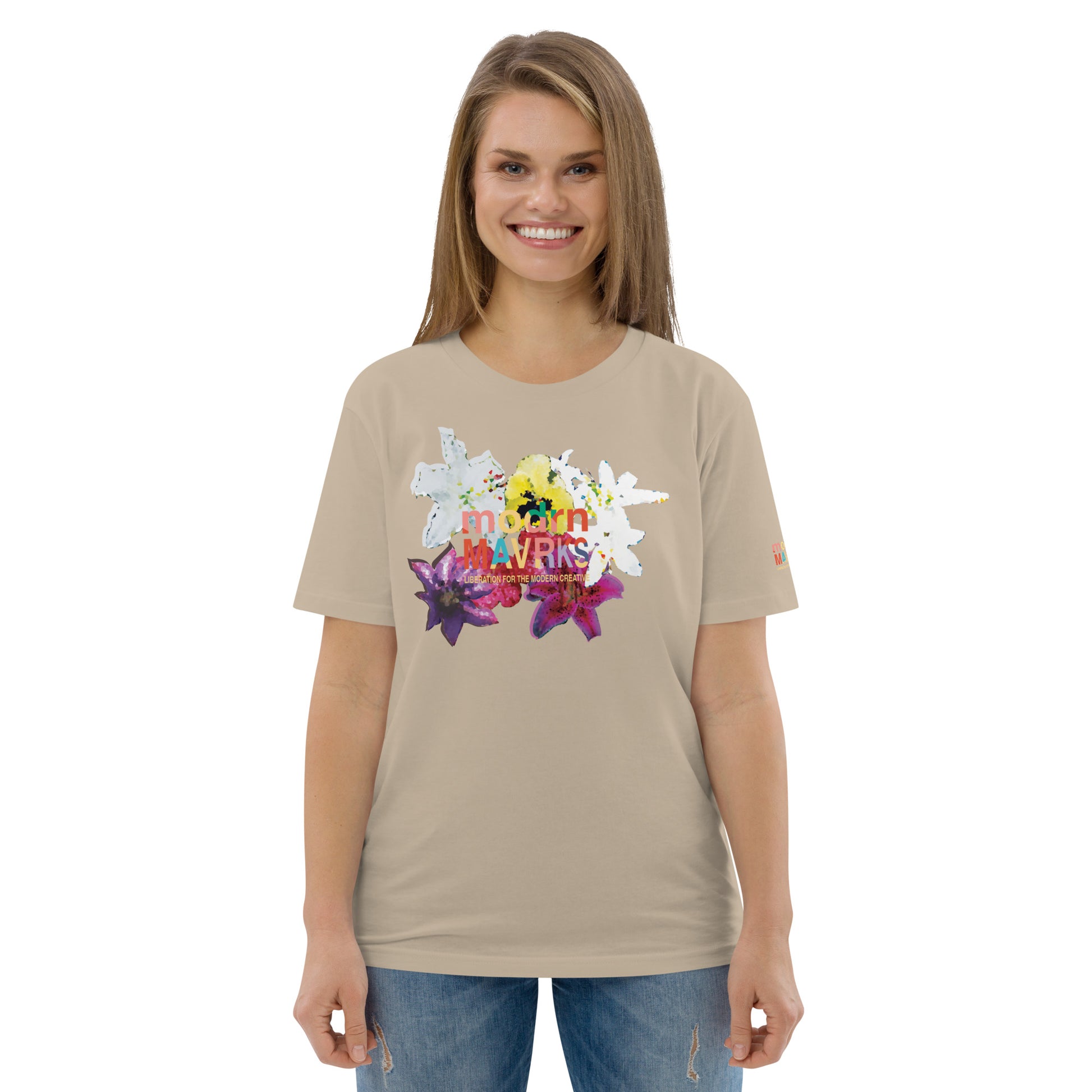 modrn Mavrks Spring Flowers Unisex organic cotton t-shirt image 33