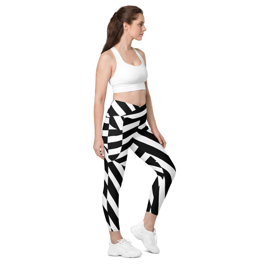 Crossover leggings with pockets image 0