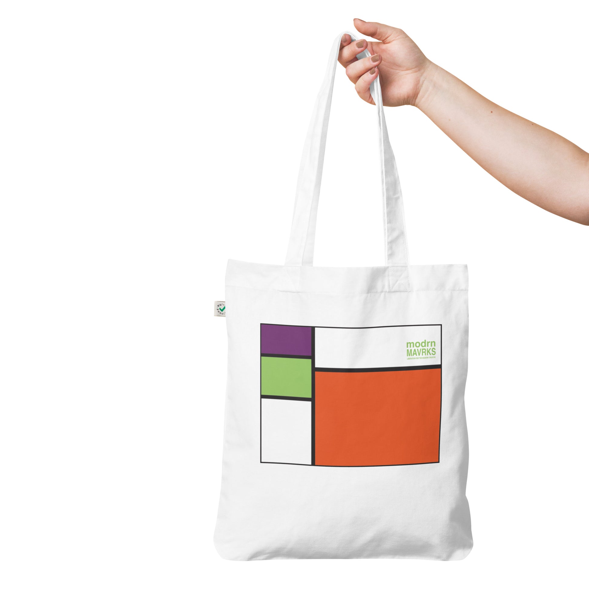 modrn Mavrks "square'd" Organic fashion tote bag image 4