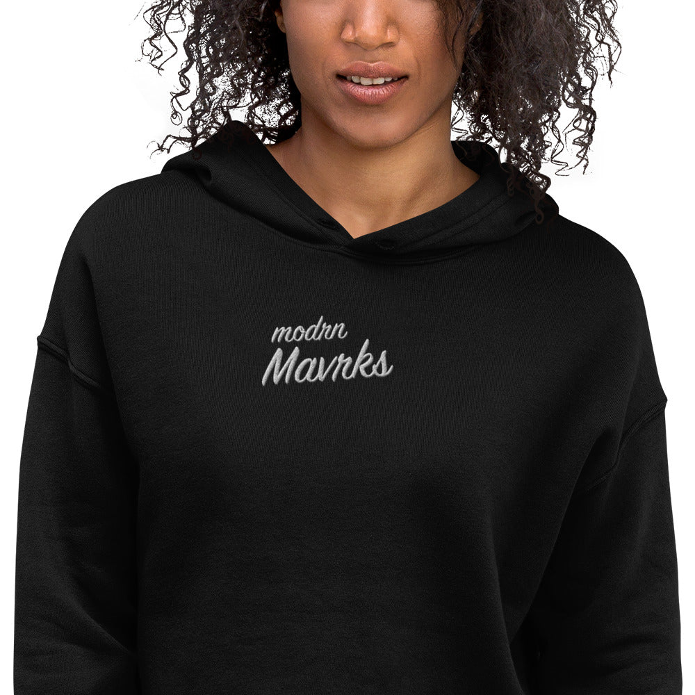 modrn Mavrks Classic Pop Sig embroidered Crop Hoodie image 7