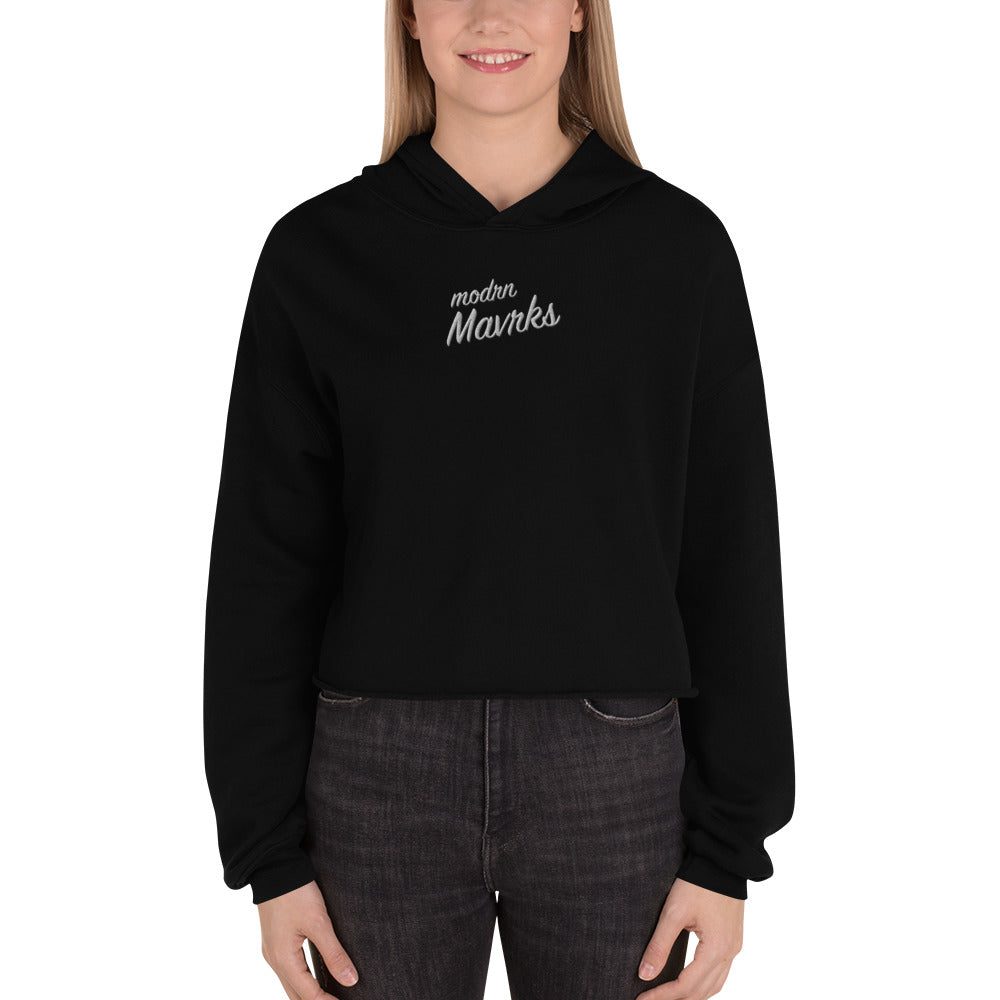 modrn Mavrks Classic Pop Sig embroidered Crop Hoodie image 5
